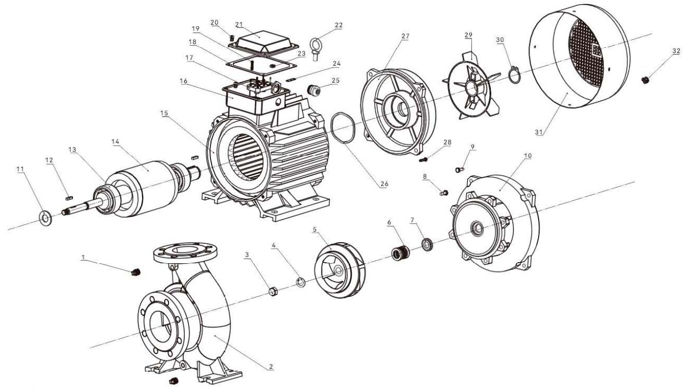 diagrama bombas centrifugas industriales