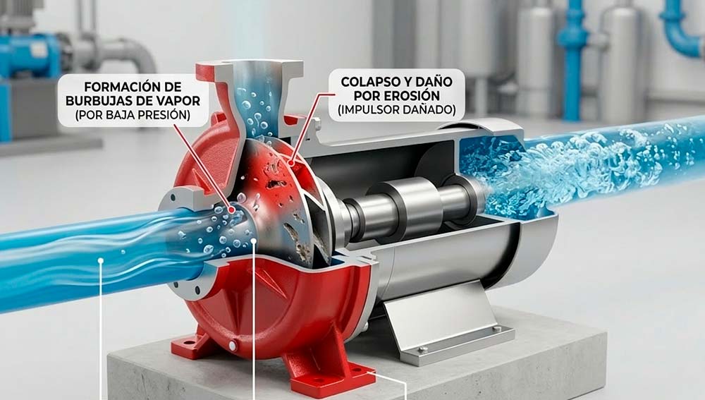 que es la cavitacion en bombas centrifugas