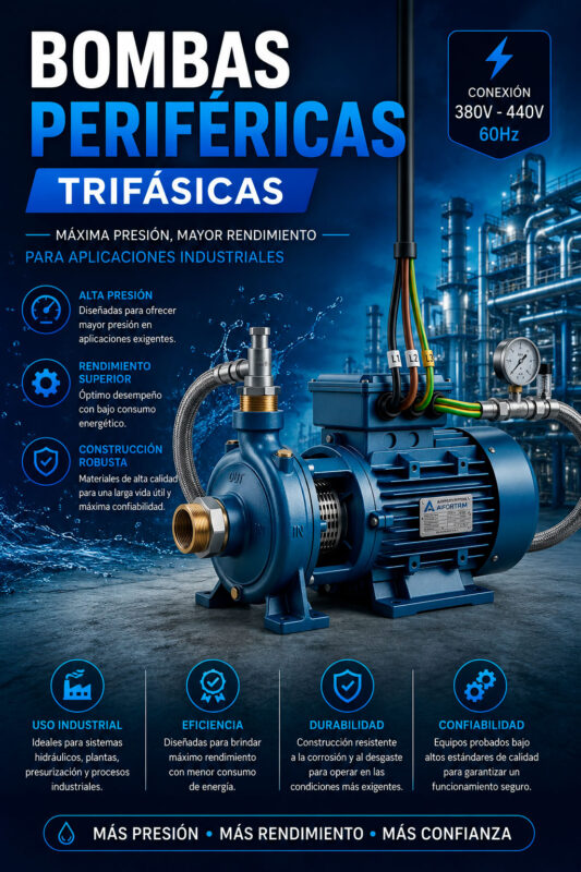 bombas perifericas trifasicas